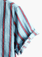 Striped Print Short-Sleeve Shirt