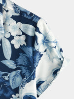 Hawaiian Shirt with Short Sleeves, Skull Pattern for Men