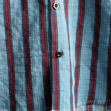 Striped Print Short-Sleeve Shirt