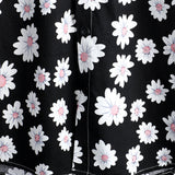 Black Short-Sleeve Hawaiian Cotton Shirt for Men