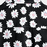 Black Short-Sleeve Hawaiian Cotton Shirt for Men