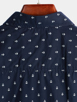 Men's Casual Cotton Short-Sleeve Shirt