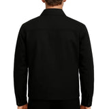 Lightweight Twill Jacket for Men – Black – Regular Fit