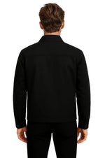 Lightweight Twill Jacket for Men – Black – Regular Fit