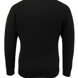 Men's Half-Zip Sweater with Collar – Black