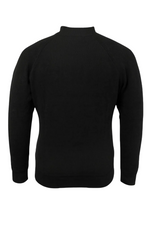 Men's Half-Zip Sweater with Collar – Black