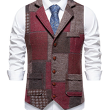 Elegant Patchwork Waistcoat