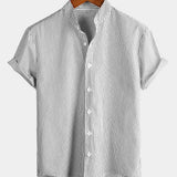 Striped Short-Sleeve Breathable Shirts