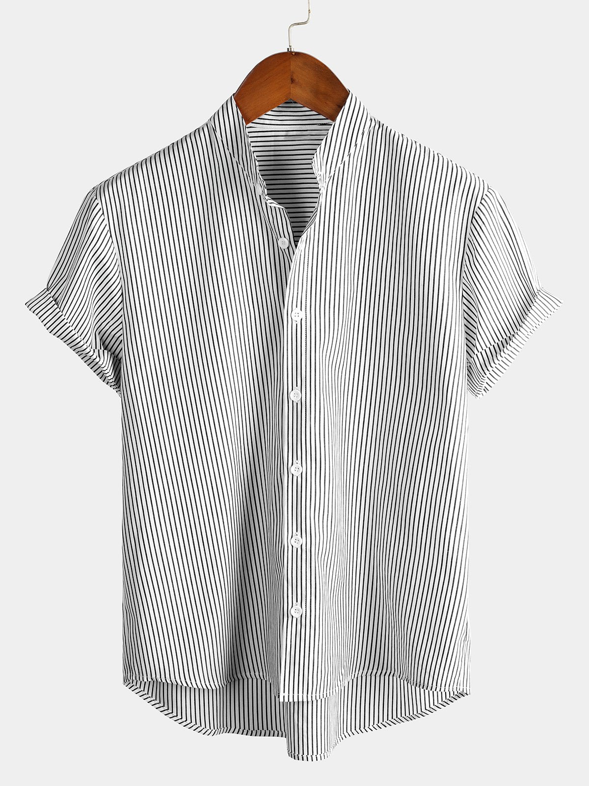 Striped Short-Sleeve Breathable Shirts