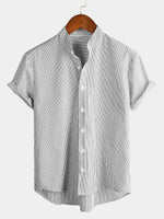 Striped Short-Sleeve Breathable Shirts
