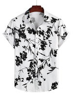 Cotton Casual Shirt with Short Sleeves for Men