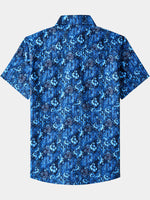Retro Hawaiian Paisley Short Sleeve Shirt