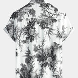 Breathable Hawaiian Short Sleeve Button Shirt, Perfect for Summer Vacation