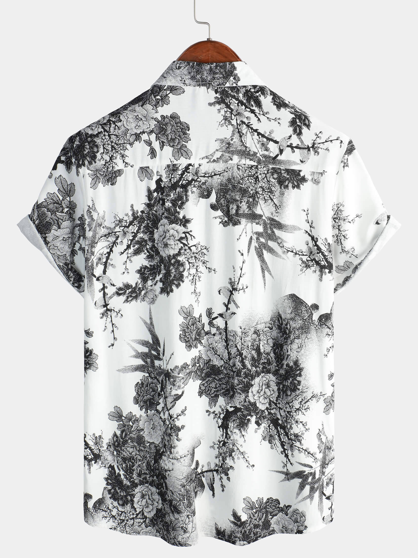 Breathable Hawaiian Short Sleeve Button Shirt, Perfect for Summer Vacation