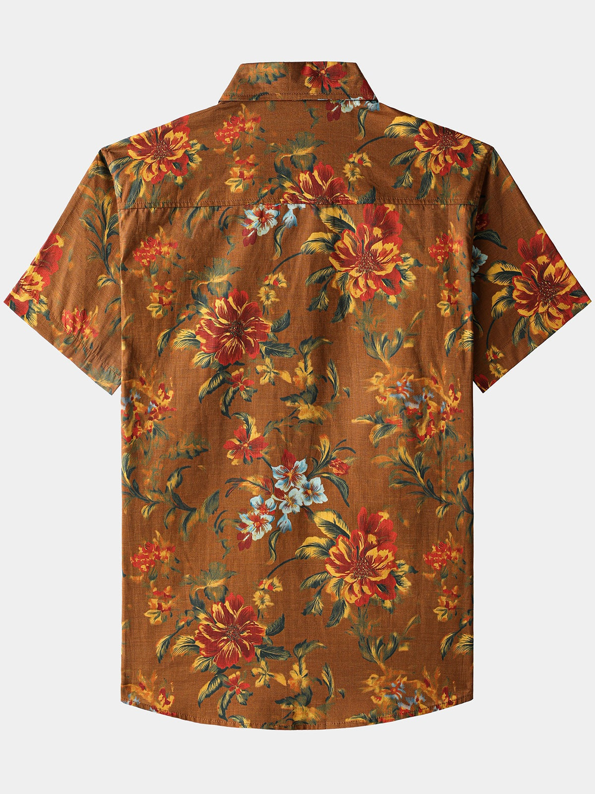 Vintage Floral Short-Sleeve Shirt