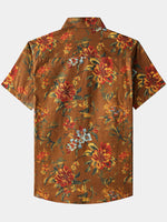 Vintage Floral Short-Sleeve Shirt