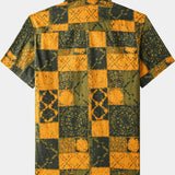 Vintage Geometric Check Shirt