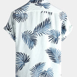 Hawaiian Flower Button-Up Summer Shirt