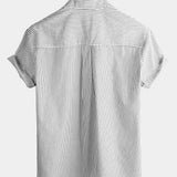 Striped Short-Sleeve Breathable Shirts