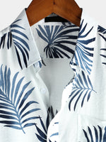 Hawaiian Flower Button-Up Summer Shirt