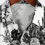 Breathable Hawaiian Short Sleeve Button Shirt, Perfect for Summer Vacation