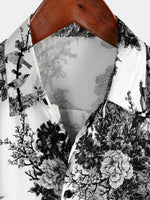Breathable Hawaiian Short Sleeve Button Shirt, Perfect for Summer Vacation