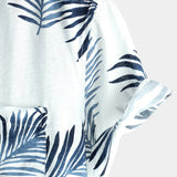 Hawaiian Flower Button-Up Summer Shirt