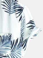 Hawaiian Flower Button-Up Summer Shirt