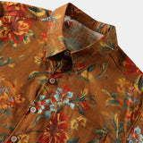 Vintage Floral Short-Sleeve Shirt