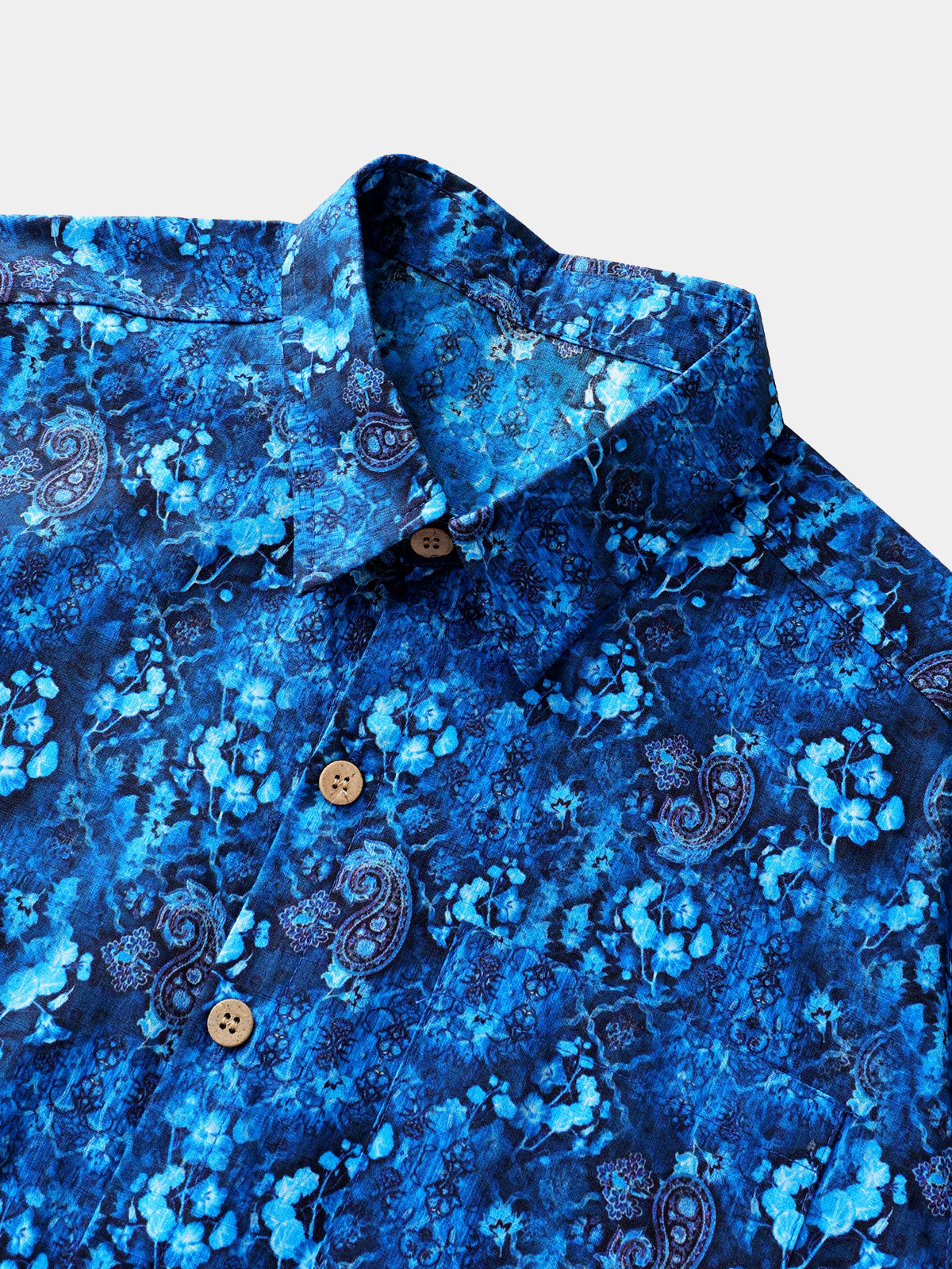 Retro Hawaiian Paisley Short Sleeve Shirt