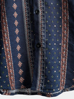 Men's Hawaiian-Style Cotton Short-Sleeve Shirt