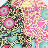 Men's Cotton Short-Sleeve Shirt with Pink Skull