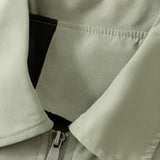 Lightweight Twill Jacket for Men – Pea Green – Regular Fit
