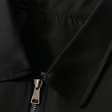 Lightweight Twill Jacket for Men – Black – Regular Fit