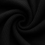 Men's Half-Zip Sweater with Collar – Black
