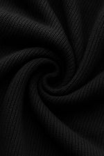 Men's Half-Zip Sweater with Collar – Black
