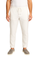 Men's Pants with Drawstring - White