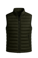 Premium Men's Dark Green Down Vest