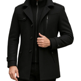 Double Collar Wool Coat