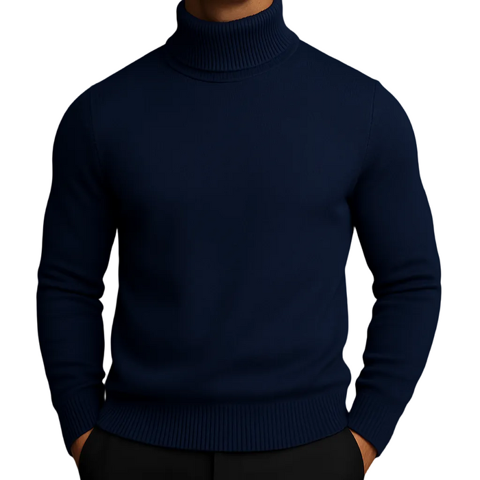 Turtleneck Men's Wool Sweater