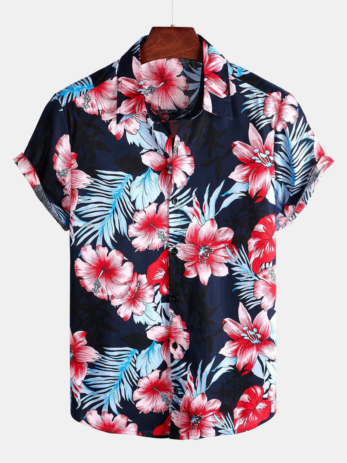 Tropical Floral Hawaiian Shirt