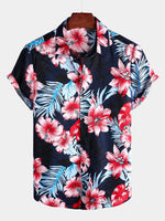 Tropical Floral Hawaiian Shirt