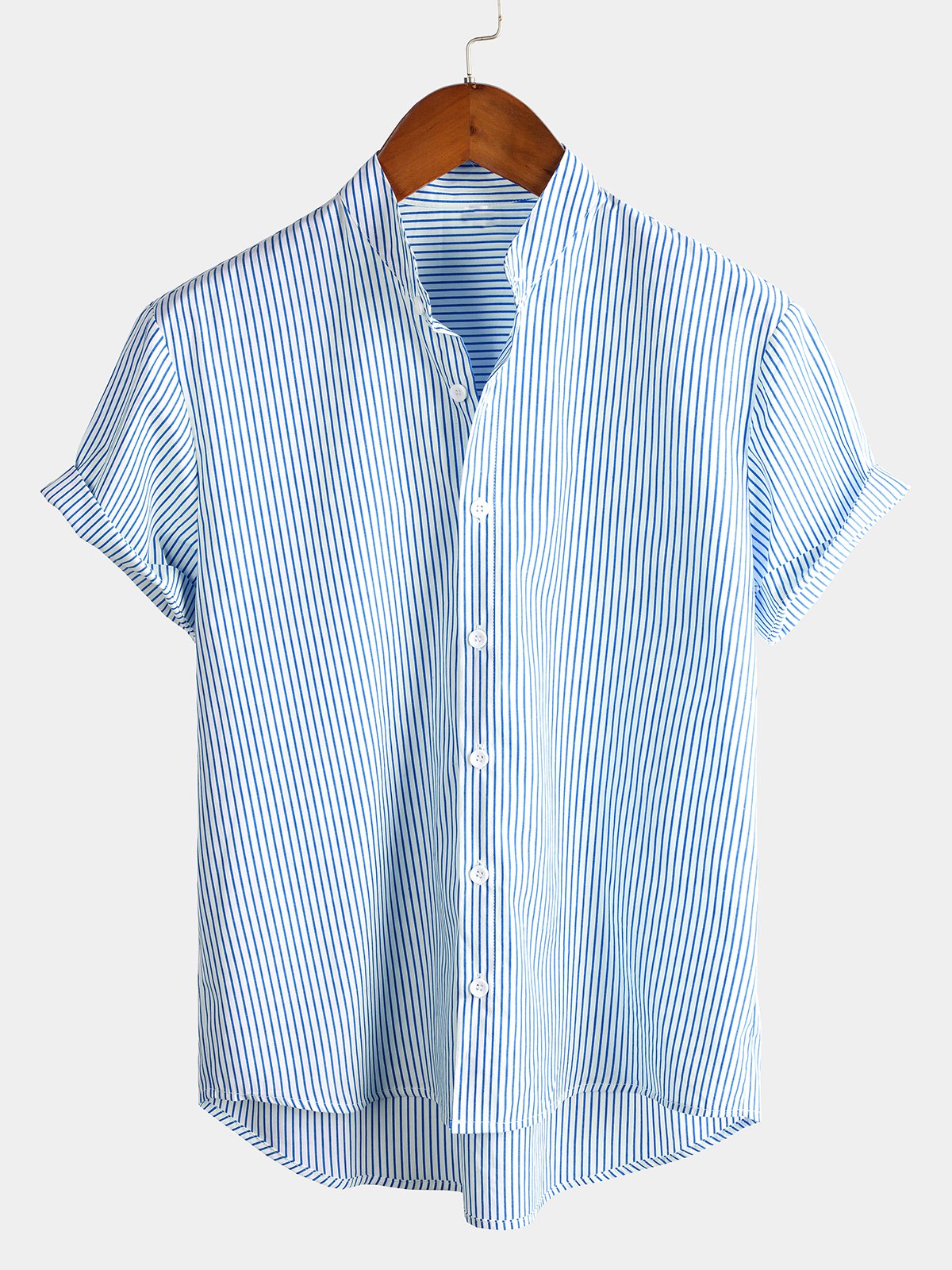 Striped Short-Sleeve Breathable Shirts