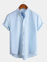 Striped Short-Sleeve Breathable Shirts