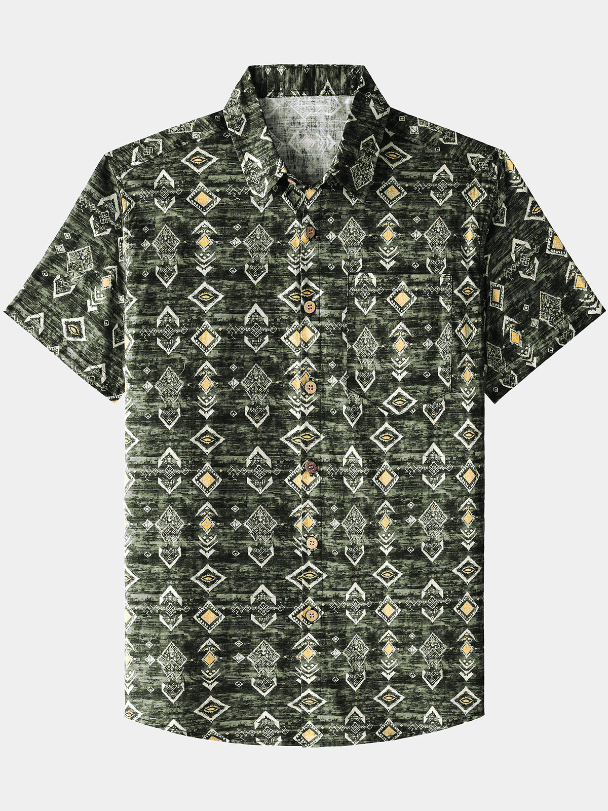 Geometric Short-Sleeve Shirt