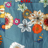 Hawaiian Short-Sleeve Floral Print Shirt