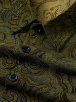 Brown Casual Vacation Button-Up Short Sleeve Shirt