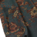 Vintage Floral Print Short Sleeve Shirt with Pocket