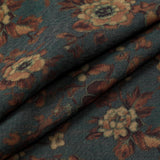 Vintage Floral Print Short Sleeve Shirt with Pocket