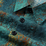 Hawaiian Short-Sleeve Tropical Blue Vacation Shirt